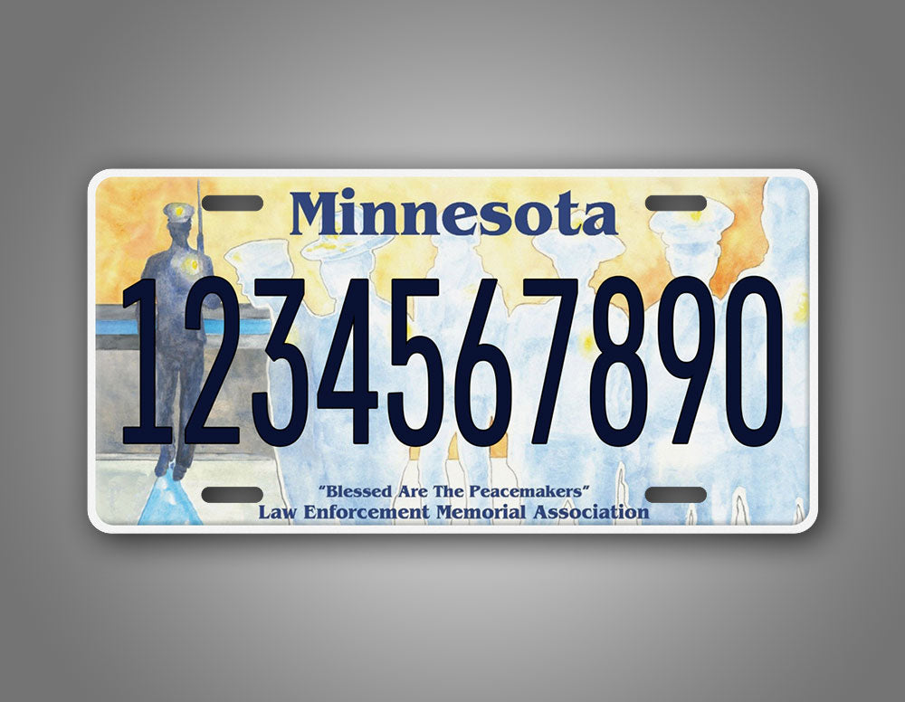 Personalized Minnesota Law Enforcement Memorial Association Custom License Plate
