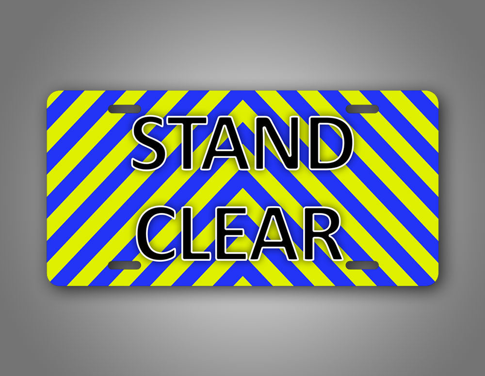 Bright Flashy Any Text Custom First Responder Car Tag