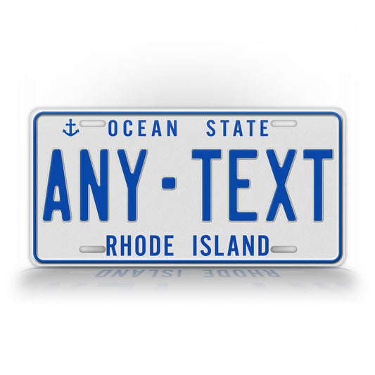 Custom Text Rhode Island 1987 To 1996 Novelty License Plate