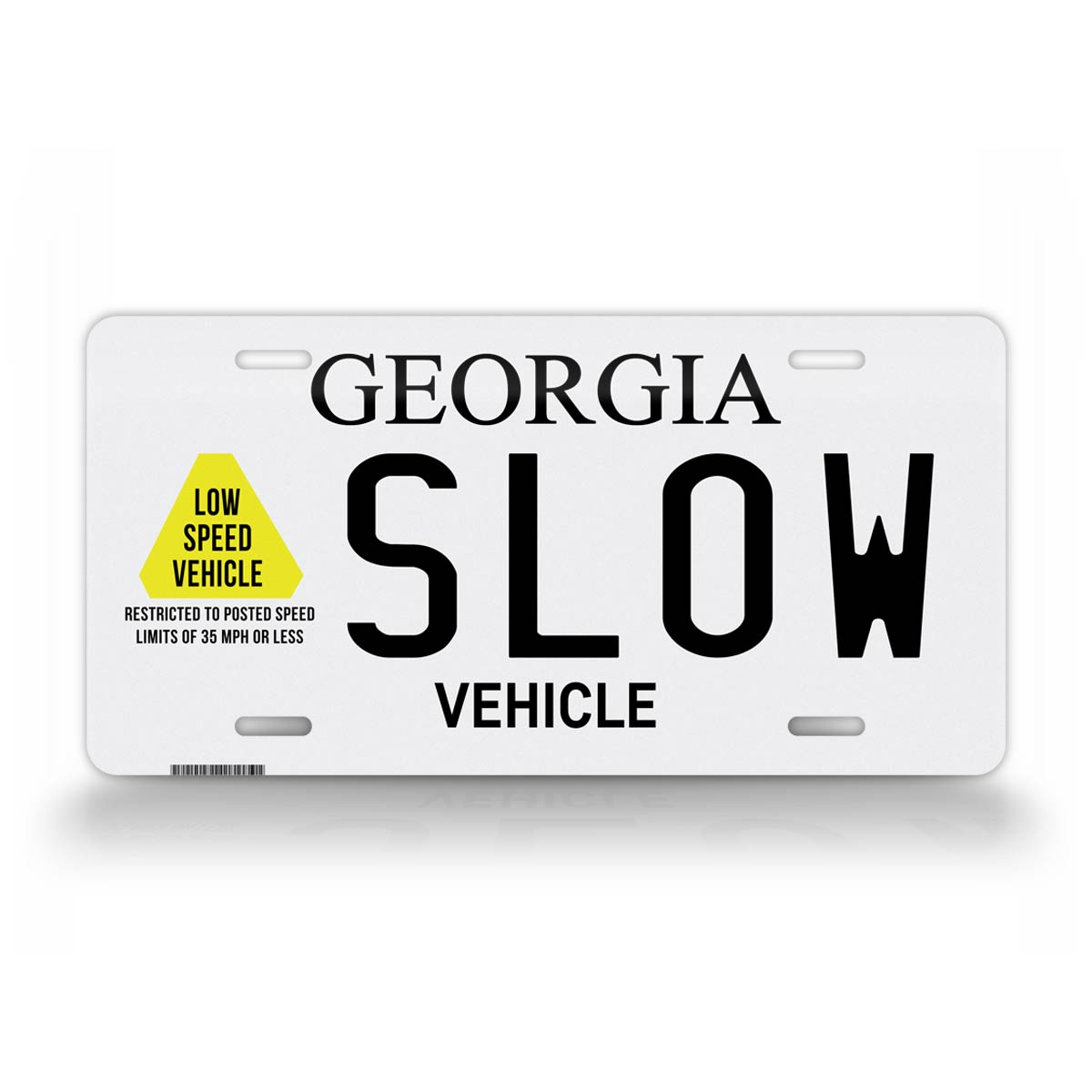 Custom Georgia “Slow Vehicle” License Plate – SignsAndTagsOnline