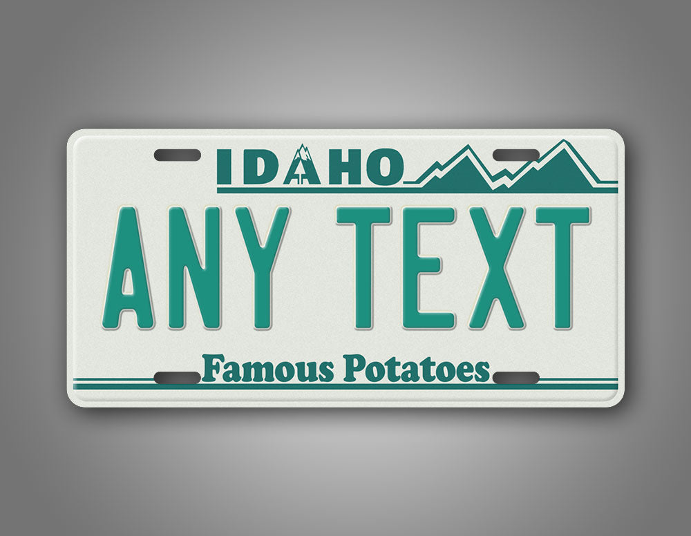 Custom 1987-1989 Idaho Famous Potatoes License Plate