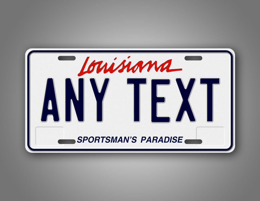 Custom Louisiana Sportsman's Paradise 1993-2005 2016 - Present License Plate