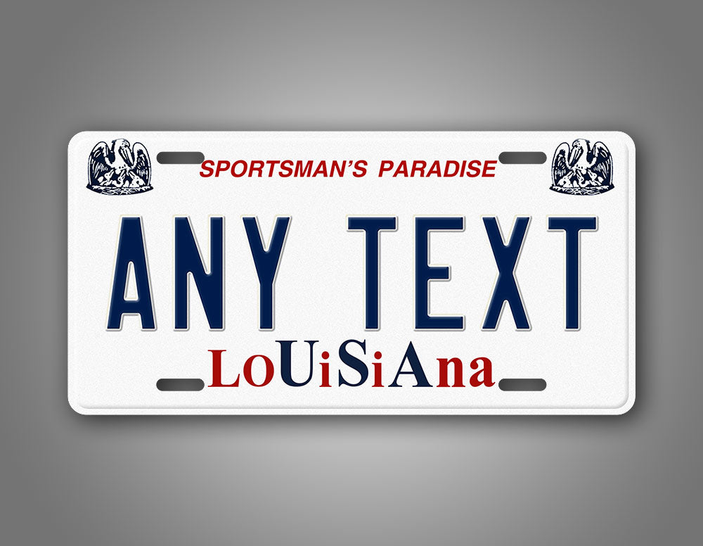 Custom Louisiana Sportsman's Paradise 1989-1993 License Plate