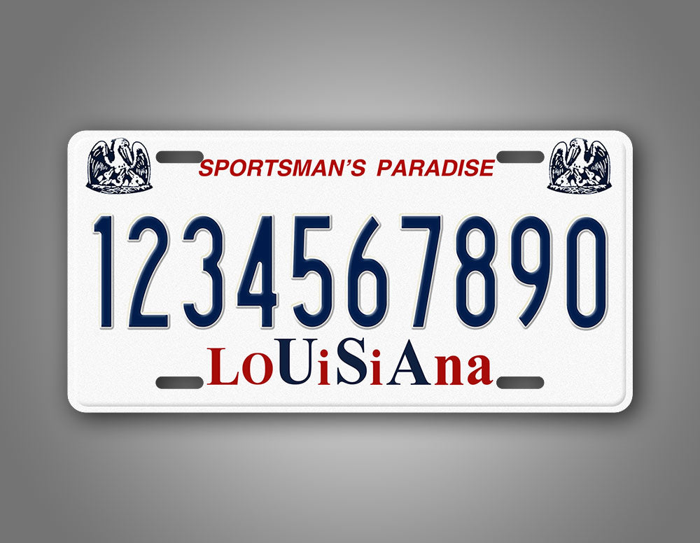 Custom Louisiana Sportsman's Paradise 1989-1993 License Plate
