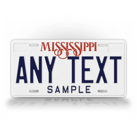 Personalized 1981-1992 Mississippi State License Plate