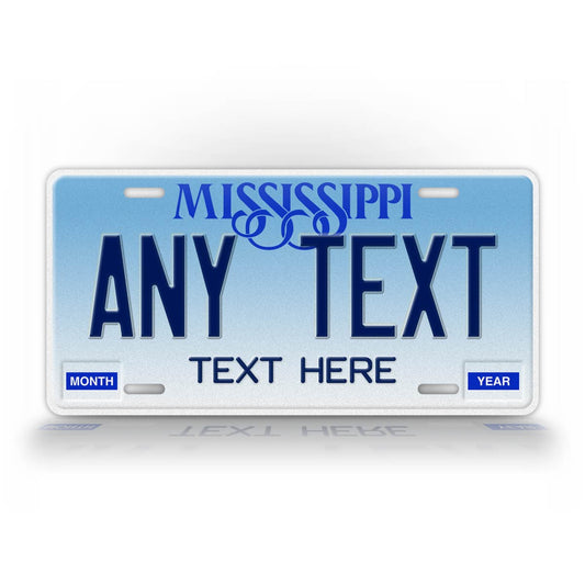 Personalized 1992-1997 Mississippi State License Plate