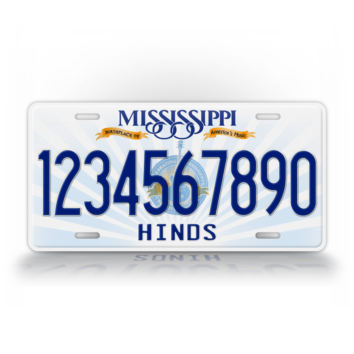 Personalized Mississippi State Custom License Plate