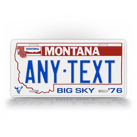 Personalized 1976-1991 Montana State License Plate
