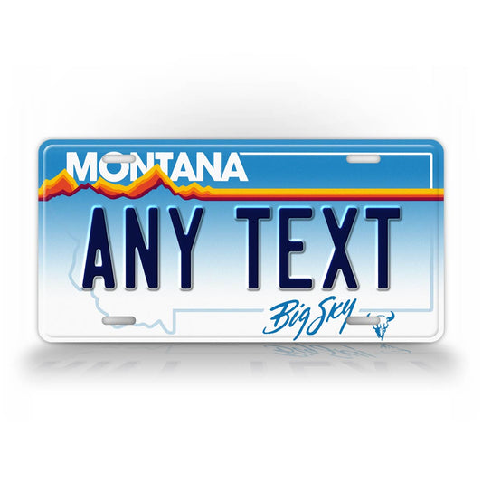 Personalized 1991-2000 Montana State License Plate
