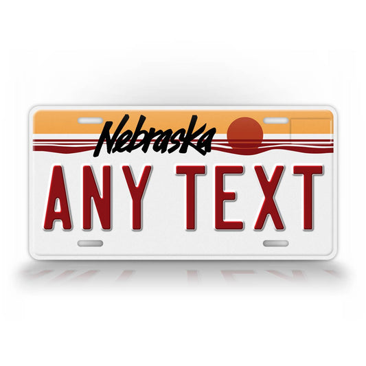 Custom 1987-1989 Nebraska State License Plate