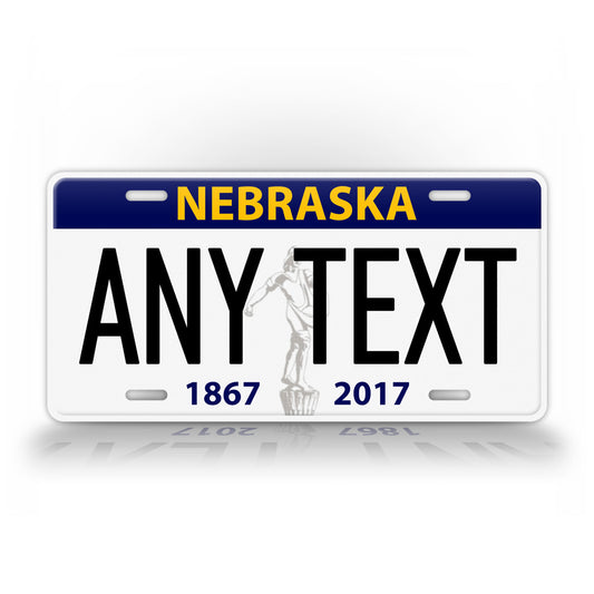 Personalized Nebraska Novelty State License Plate