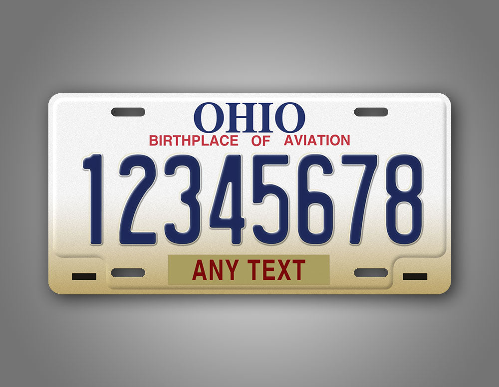 Custom 1997-2001 Ohio State License Plate