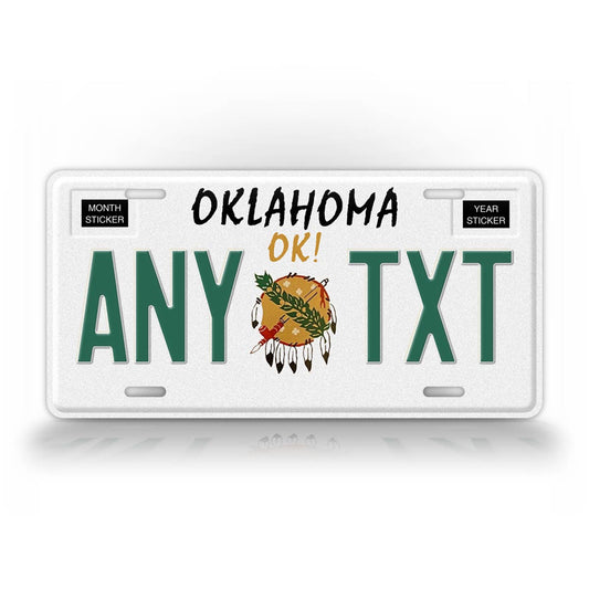 Personalized 1989-1994 Oklahoma State License Plate