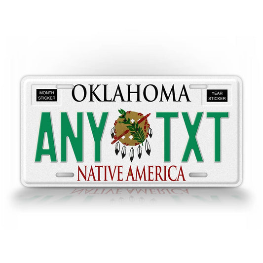 Personalized 1994-2008 Oklahoma State License Plate
