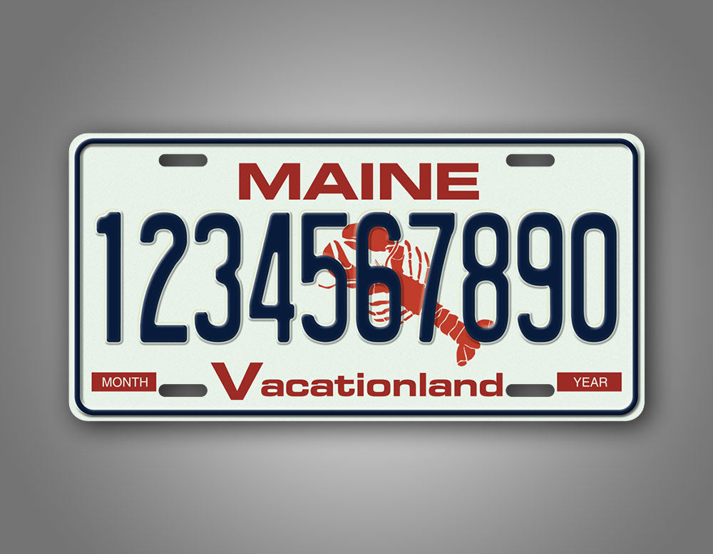 Custom 1990-1999 Maine "Vacationland" License Plate
