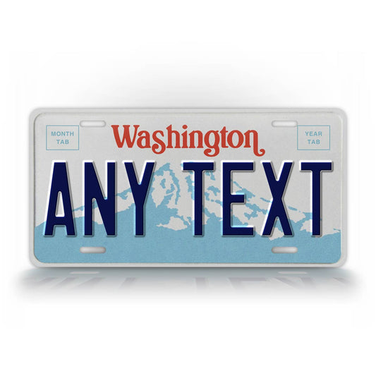 Personalized 1990-1998 Washington State License Plate