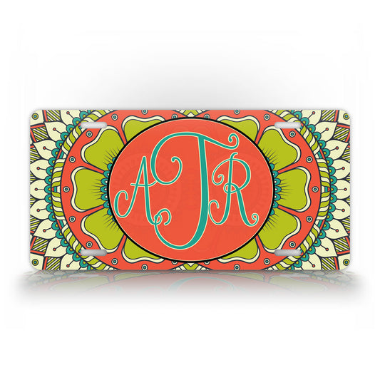 Dr Seuss Styled Monogram License Plate