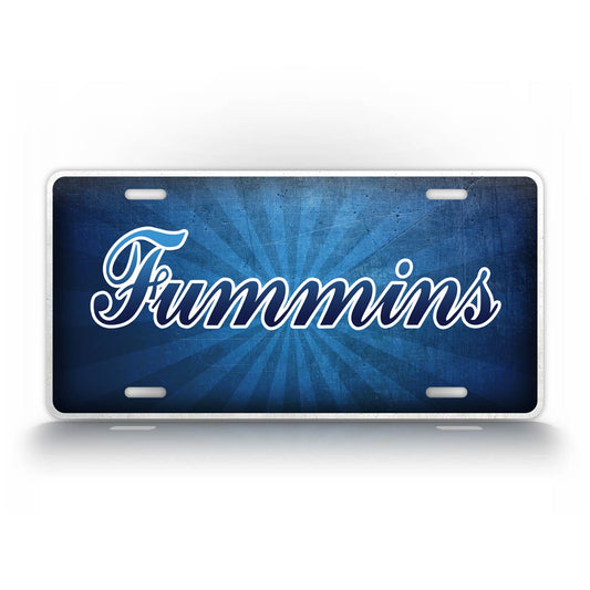 Ford And Cummins Cross Over License Plate Fummins