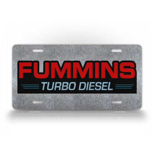 Fummins Turbo Diesel Truck Cummins Ford License Plate
