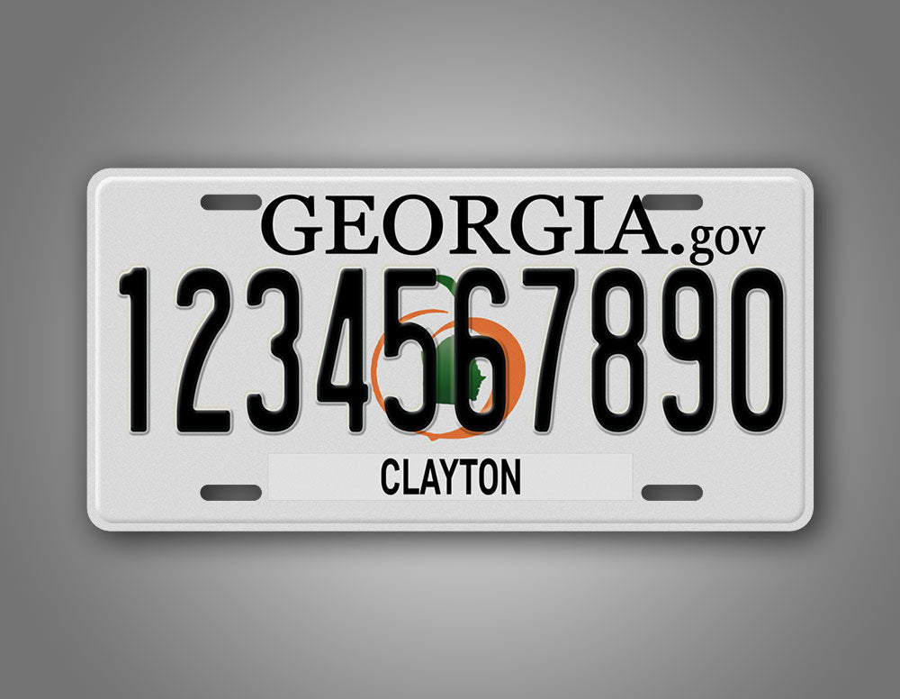 Custom Novelty Georgia State Peach License Plate