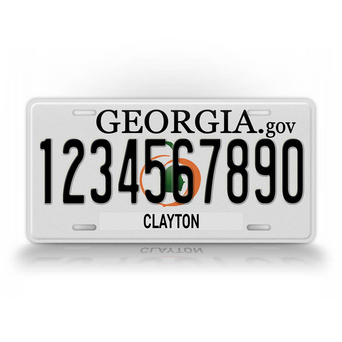 Custom Novelty 2007 to 2012 Georgia State License Plate