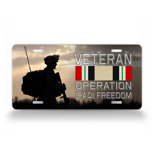 Operation Iraqi Freedom Veteran License Plate