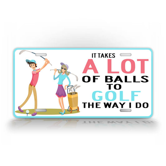 Funny Golfing License Plate Hilarious Golf Auto Tag