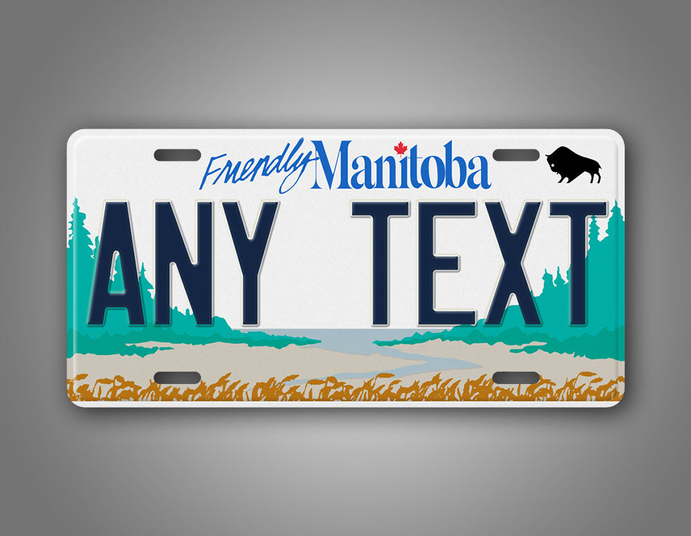 Personalized Manitoba Canada Custom License Plate