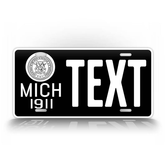 Custom Text Michigan Antique 1911 Novelty License Plate