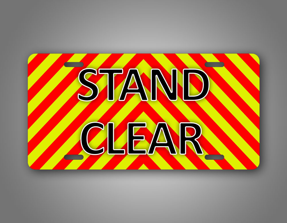 Clear Bright Any Text Ems Emergency Firefighter Custom License Plate
