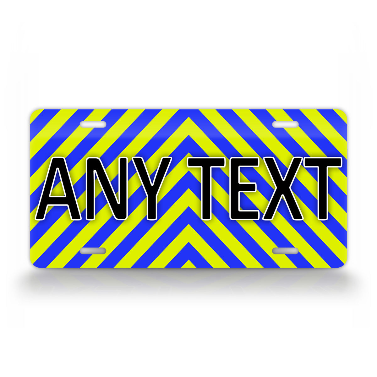 Bright Flashy Any Text Custom First Responder License Plate