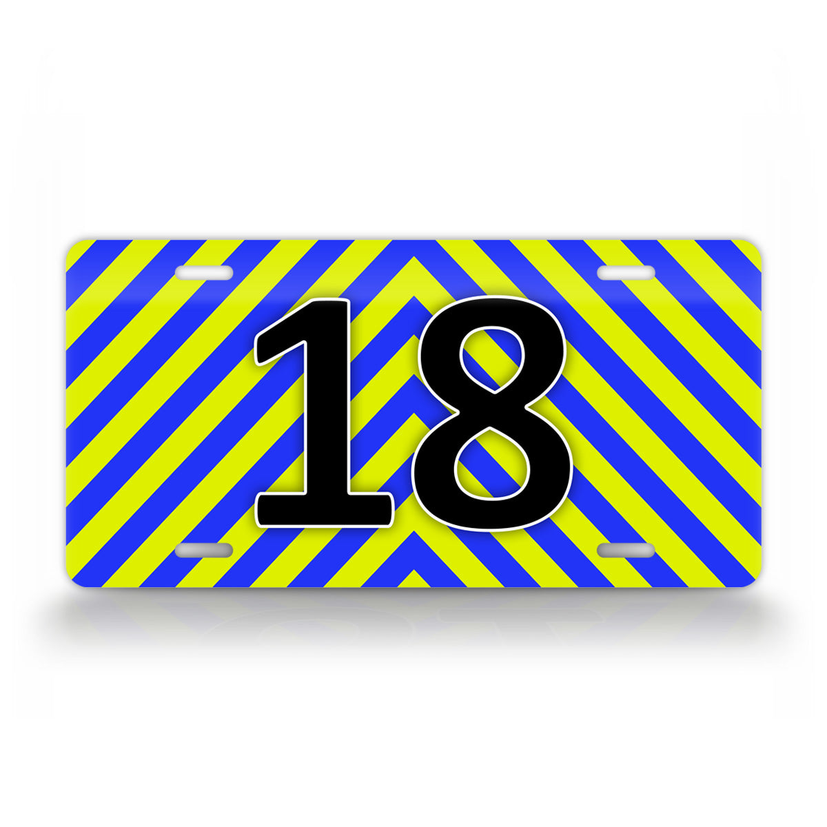 Bright Flashy Any Text Personalized First Responder License Plate