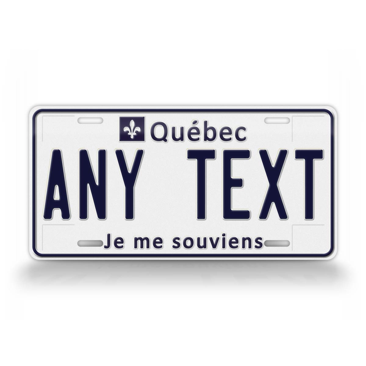 Custom Any Text Quebec Novelty License Plate
