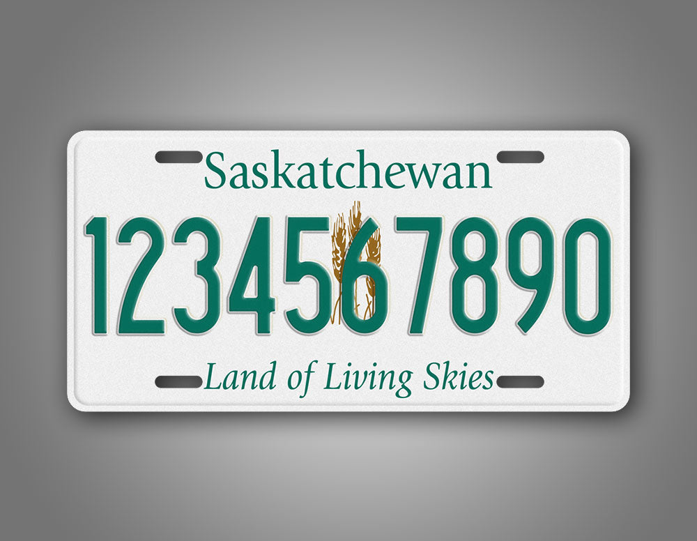 Any Text Custom Saskatchewan Canada License Plate