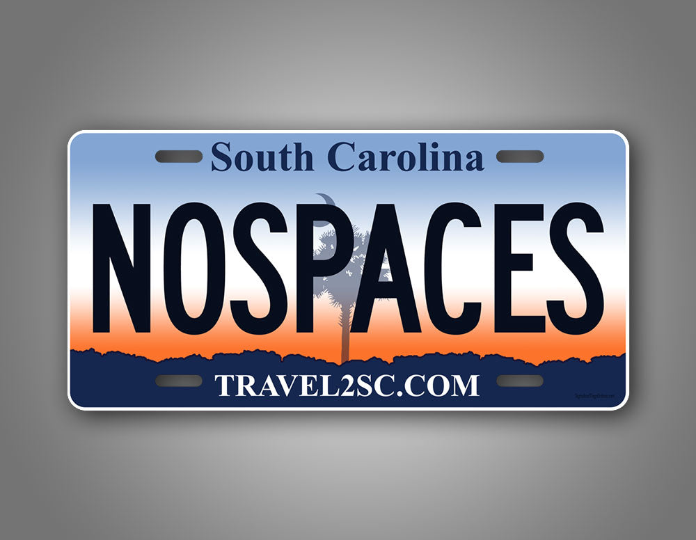 Custom 2008-2016 South Carolina State License Plate
