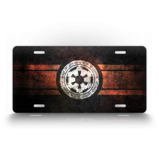 Star Wars Imperial Emblem License Plate Rustic Auto Tag
