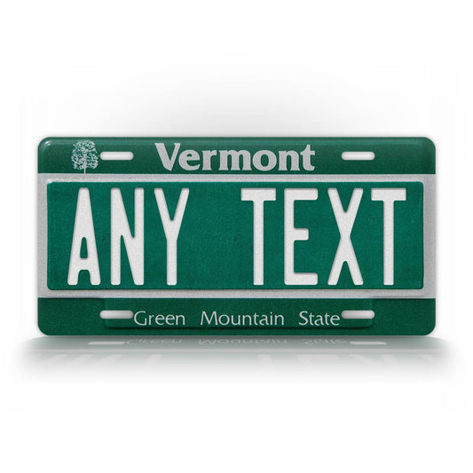 Personalized Any Text Vermont Novelty License Plate