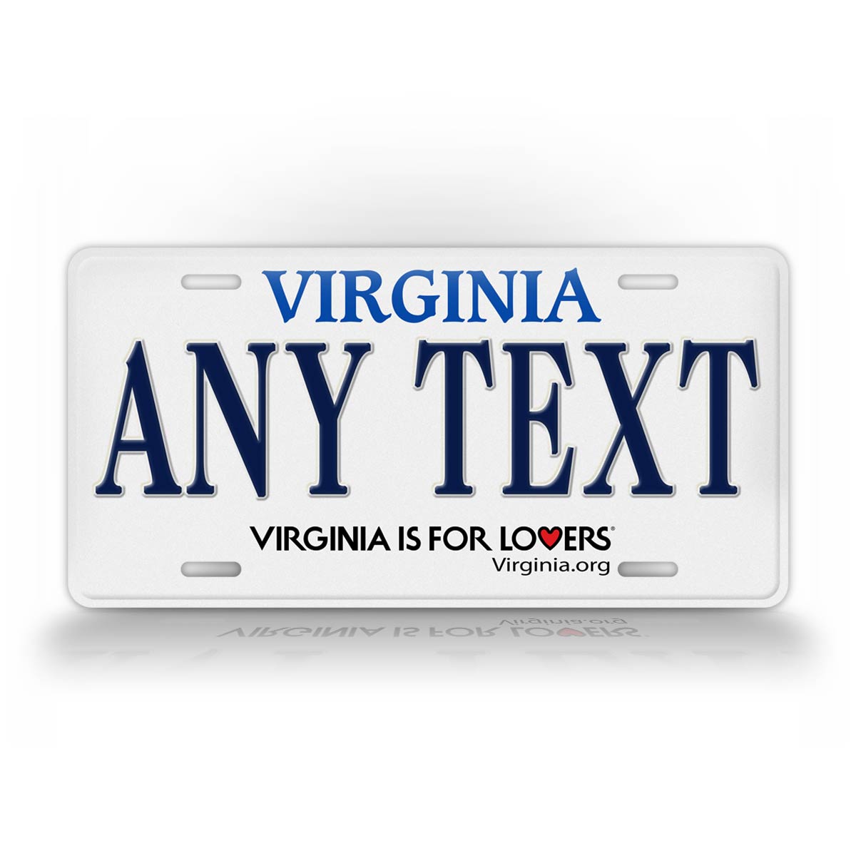 Custom Text Virginia Personalized Novelty License Plate