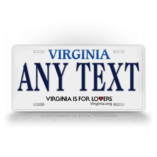 Custom Text Virginia Personalized Novelty License Plate