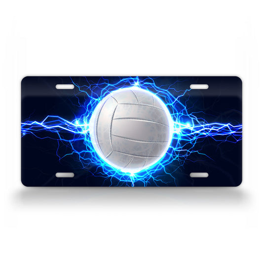Cool Volleyball Lighting License Plate