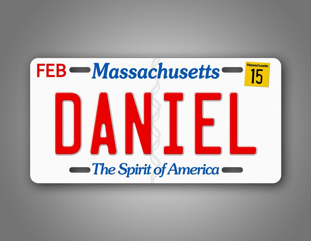 Any Text Custom Massachusetts Auto Tag