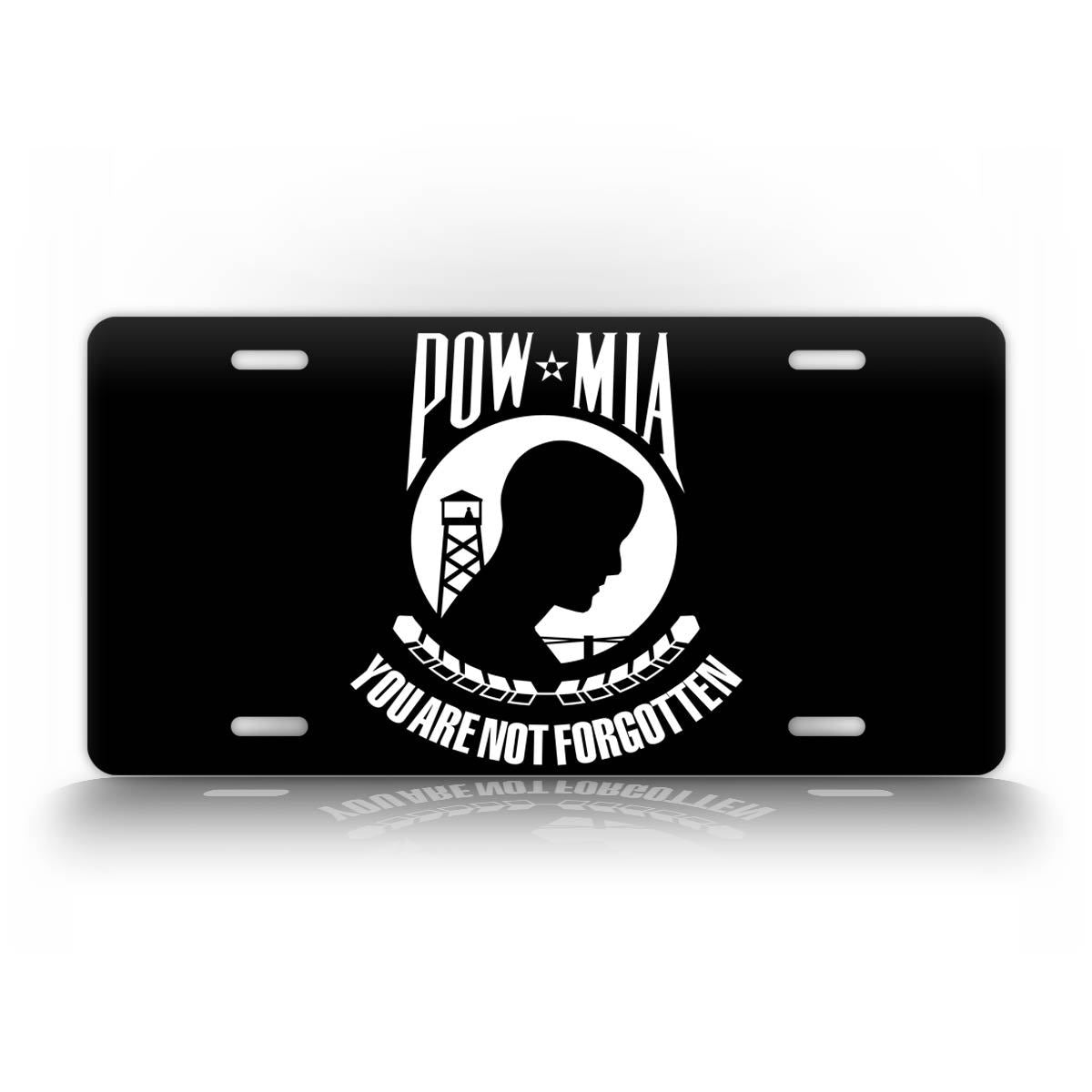 POW MIA You Are Not Forgotten Flag Patriotic License Plate