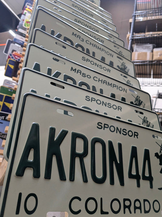 Embossed Disc Golf Tournament Plates
