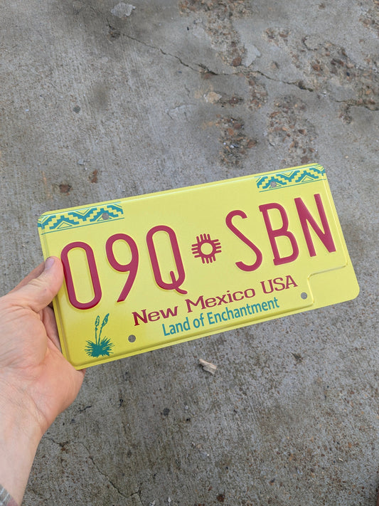 Upping the embossing skills: A movie replica license plate (NM 09Q SBN from the Breaking Bad TV Show)
