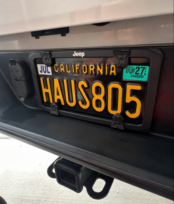 License plate frames now available!