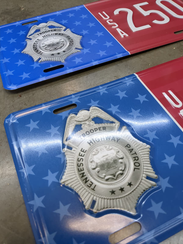Custom Order: 2k+ Tennessee Highway Patrol License Plates