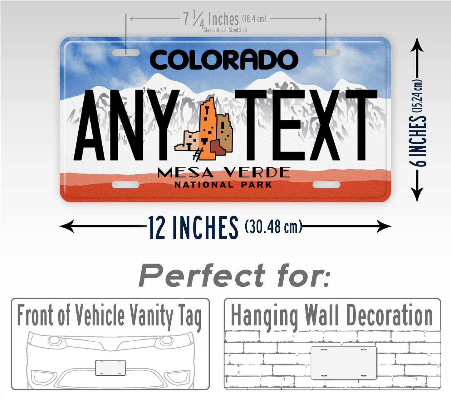 Custom Colorado Mesa Verde License Plate