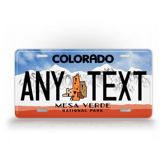 Custom Colorado Mesa Verde License Plate