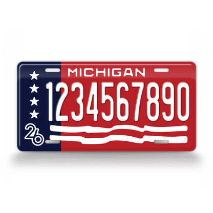 Personalized Michigan 2026 Anniversary License Plate