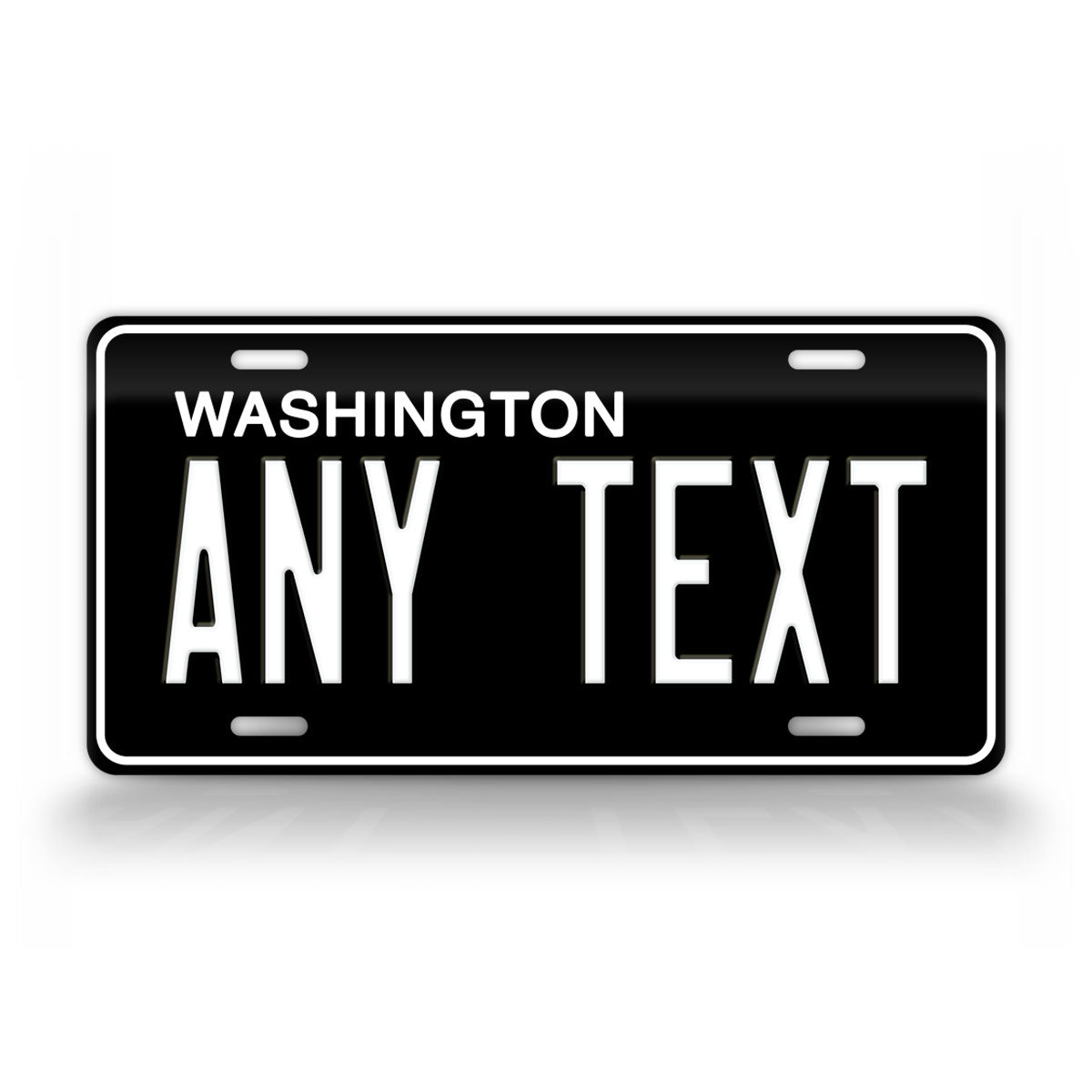 Washington State Custom Blackout License Plate